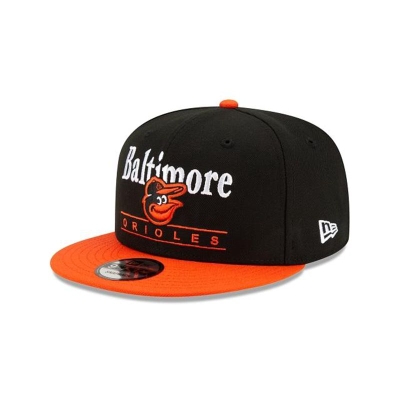 Sapca New Era Baltimore Orioles MLB Two Tone Retro 9FIFTY Snapback - Negrii